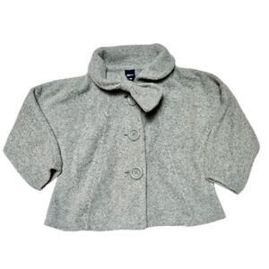 Gap Fleece Pea Coat with Bow Size 3T